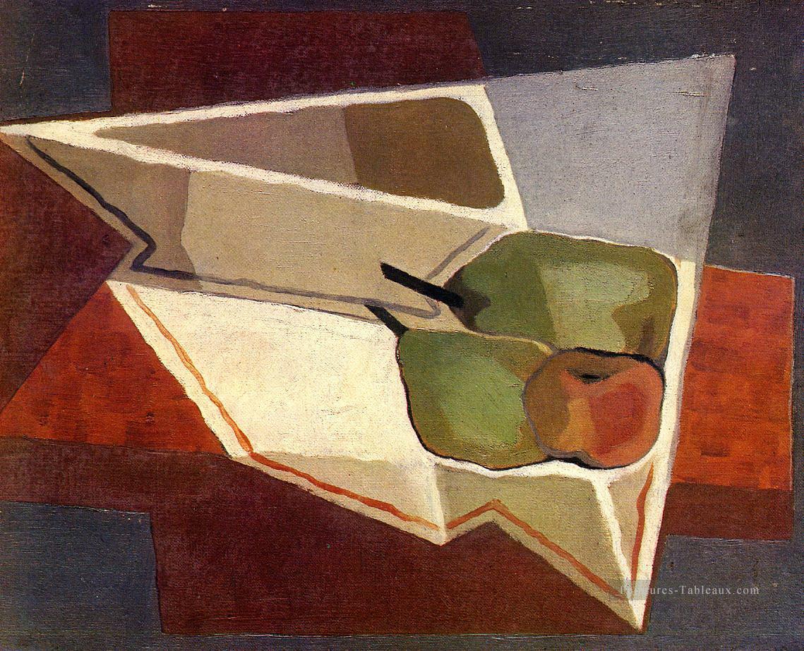 fruit avec bol 1926 Juan Gris Peintures à l'huile